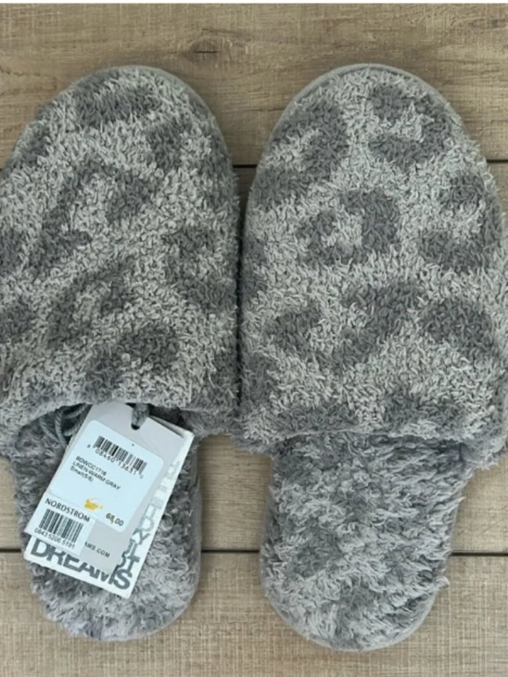 BAREFOOT DREAMS CozyChic Barefoot in the Wild Slipper Linen Warm Gray